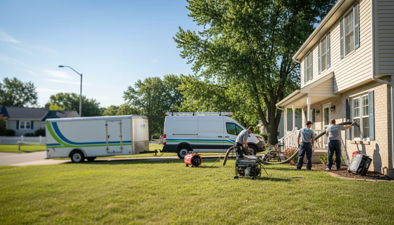 Flooded Basement Restoration And Cleanup With Repair in Lafayette, MN near me
